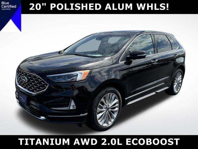 2020 Ford Edge Titanium Agate Black, Plymouth, WI
