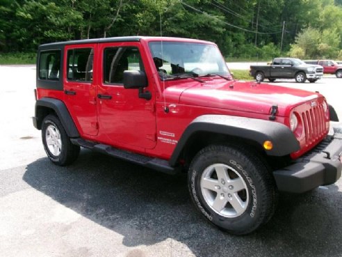 2012 Jeep Wrangler Sport 4x4 4dr SUV Red, East Barre, VT