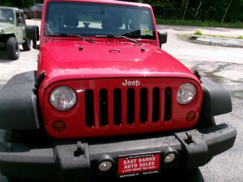 2012 Jeep Wrangler Sport 4x4 4dr SUV Red, East Barre, VT