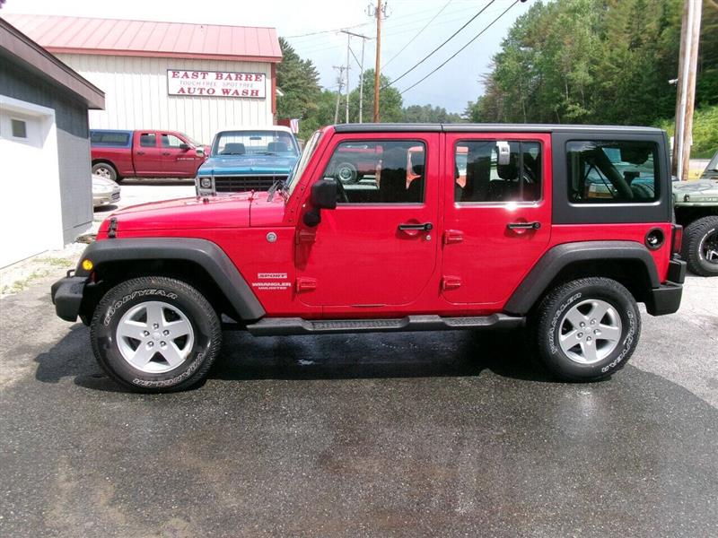 2012 Jeep Wrangler Sport 4x4 4dr SUV Red, East Barre, VT