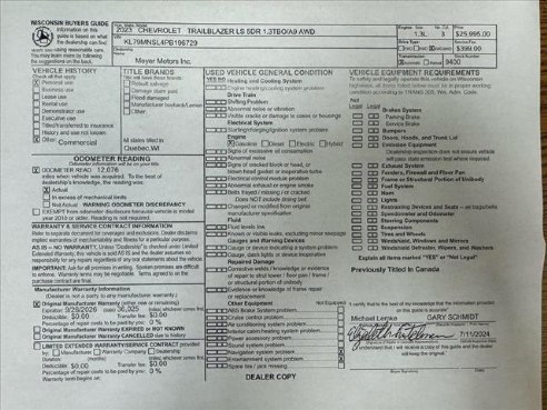 2023 Chevrolet TrailBlazer LS White, Plymouth, WI