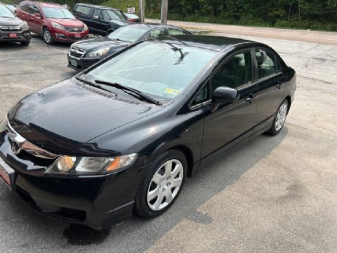 2009 Honda Civic LX 4dr Sedan 5A Black, East Barre, VT