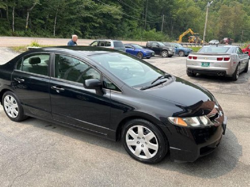 2009 Honda Civic LX 4dr Sedan 5A Black, East Barre, VT