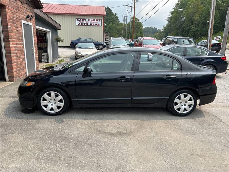 2009 Honda Civic LX 4dr Sedan 5A Black, East Barre, VT