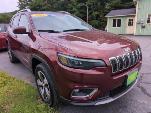 2021 Jeep Cherokee Limited Velvet Red Pearl Coat, Saint Johnsbury, VT