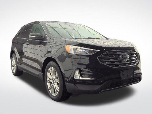 2021 Ford Edge Titanium Agate Black Metallic, Plymouth, WI