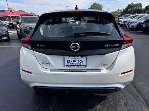 2019 Nissan LEAF SL White, Dixon, IL